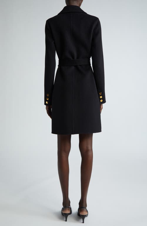 St John St. John Collection Belted Wool & Cashmere Coat In Black