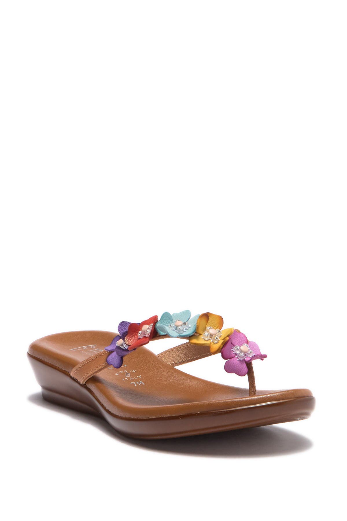 Italian Shoemakers Emina Floral Flip Flop In Bright Mul