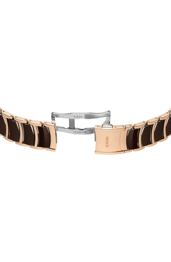 Rado Centrix Open Heart Bracelet Watch, 35mm In Brown