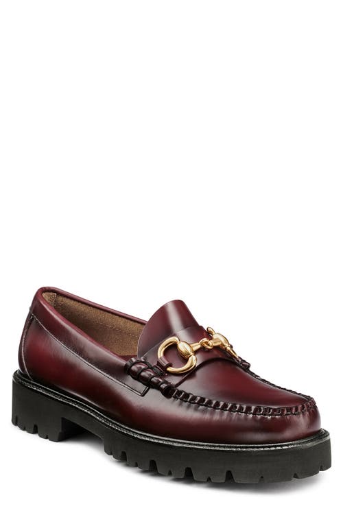 Shop G.h.bass Lincoln Super Bit Loafer In Wine