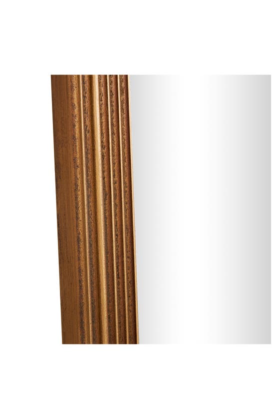 Vivian Lune Home Oval Wooden Wall Mirror In Brown