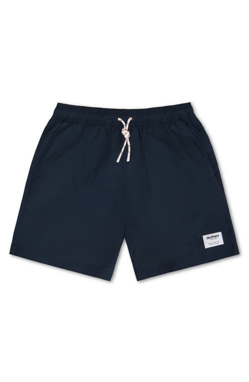 Shop Druthers Nyc Italian Recycled Nylon Swim Trunk In Navy