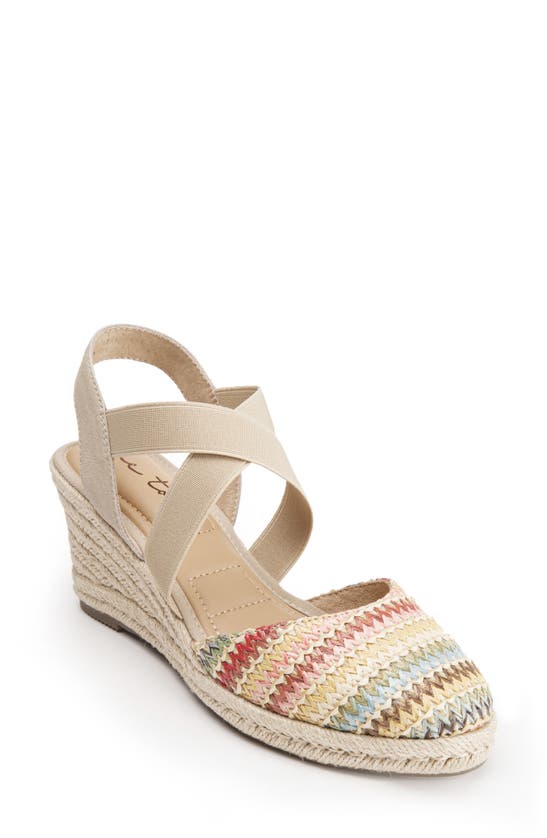 Shop Me Too Skylen Espadrille Wedge Sandal In Spring Multi