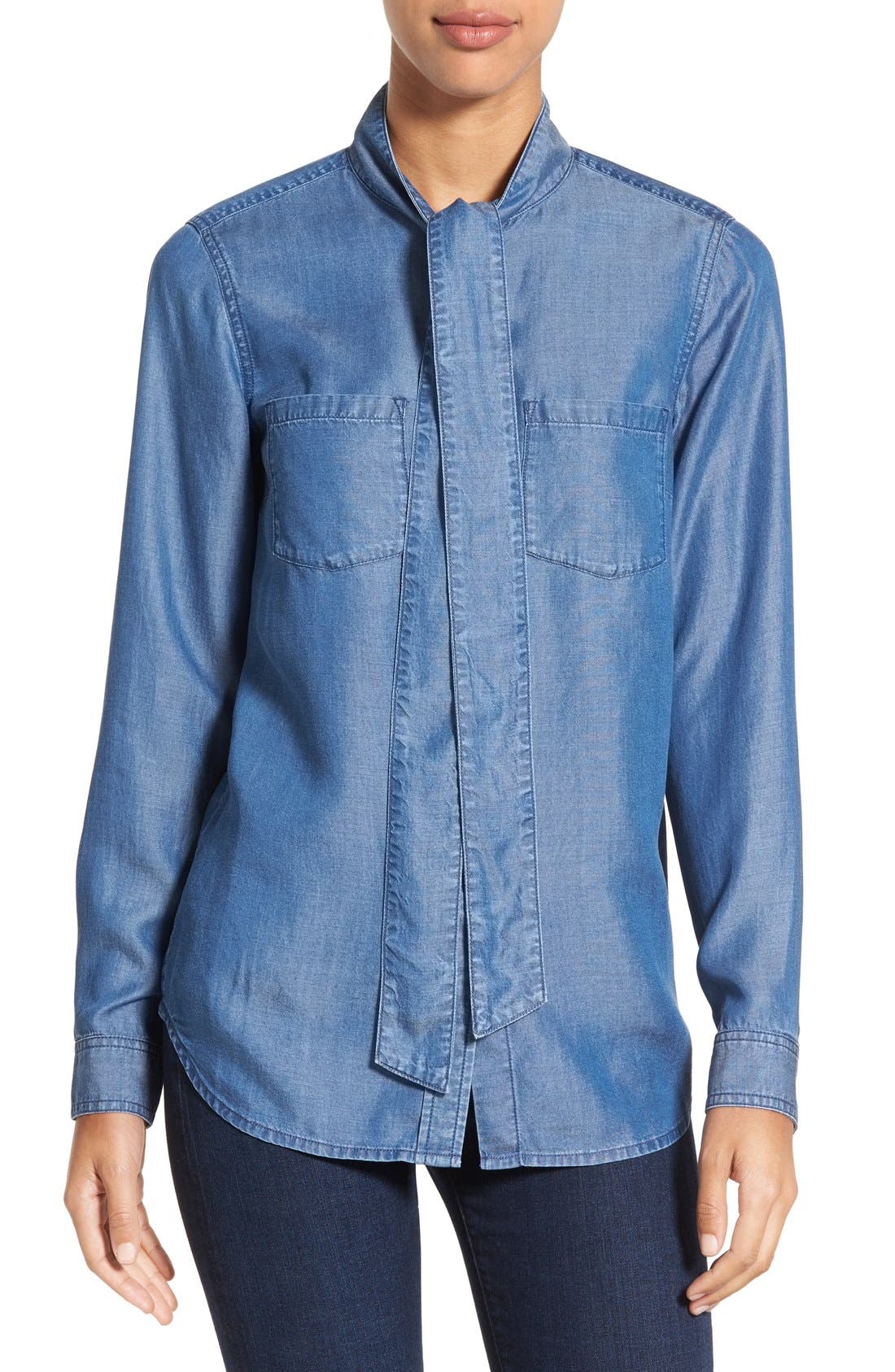 michael kors denim shirt