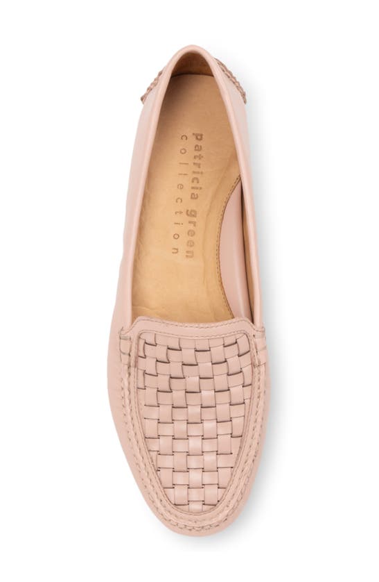 Shop Patricia Green Kelly Woven Driving Loafer In Nude