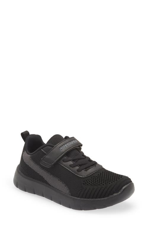 DREAM PAIRS Knit Low Top Sneaker in Black/Dark/Grey