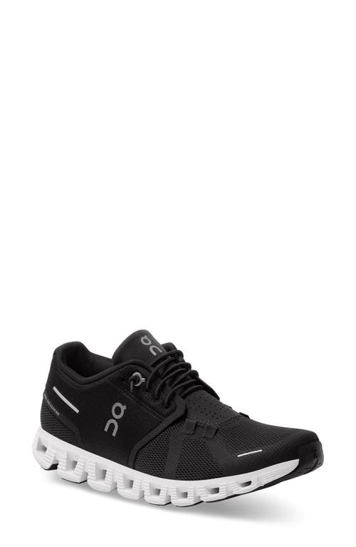 Shop On Cloud 5 Running Shoe In Black/white