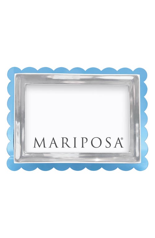 Mariposa Acrylic Scallop Picture Frame, 4 X 6 In Blue