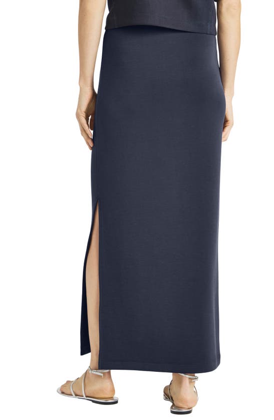 Splendid Massie Scuba Knit Maxi Skirt In Navy