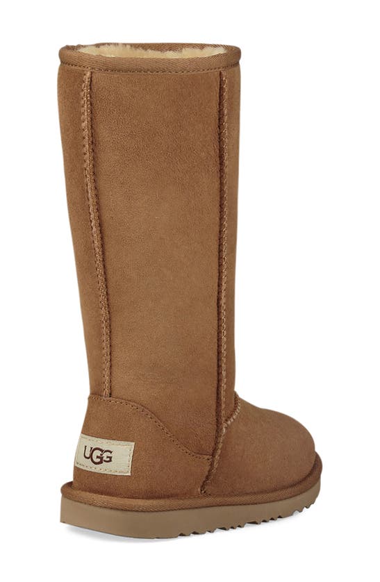 Shop Ugg Kids' Classic Ii Water Resistant Tall Boot In Chestnut