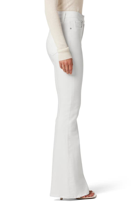 Hudson Jeans Holly Snow Angel High Rise Flare Bootcut Jean In White