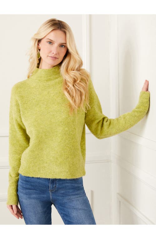 KAREN KANE KAREN KANE FUNNEL NECK BOUCLÉ SWEATER 