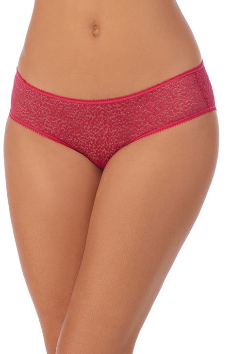 Victoria's Secret Very Sexy Cheeky Coral Pink Velour Panty Strappy Back  Small S
