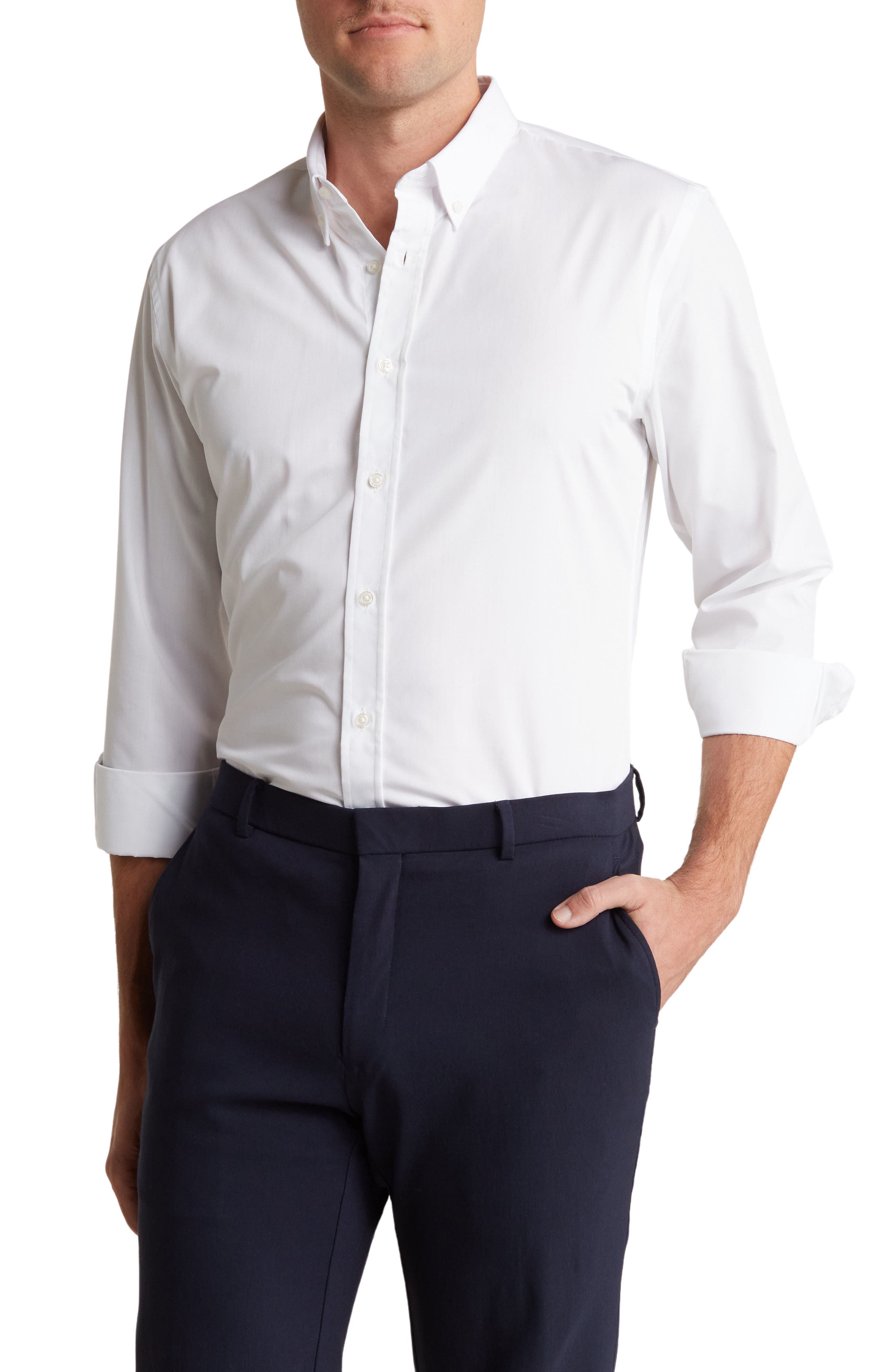 NORDSTROM RACK Trim Fit Button-Down Dress Shirt | Nordstromrack