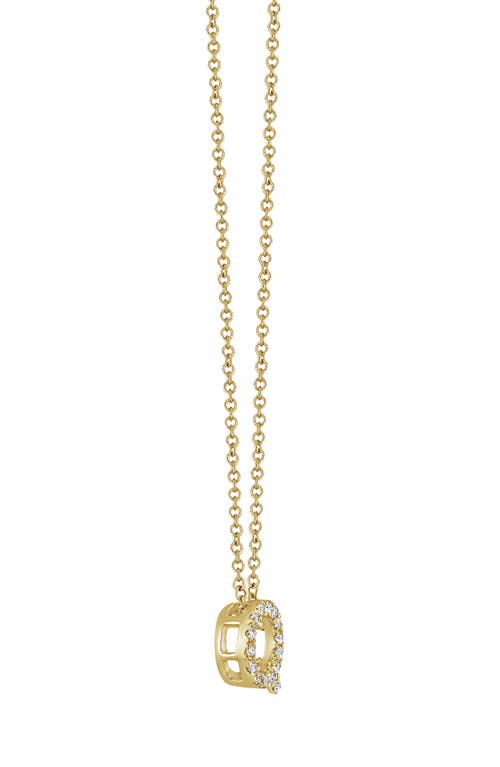 Bony Levy 18k Gold Pavé Diamond Initial Pendant Necklace In 18k Yellow Gold - Q