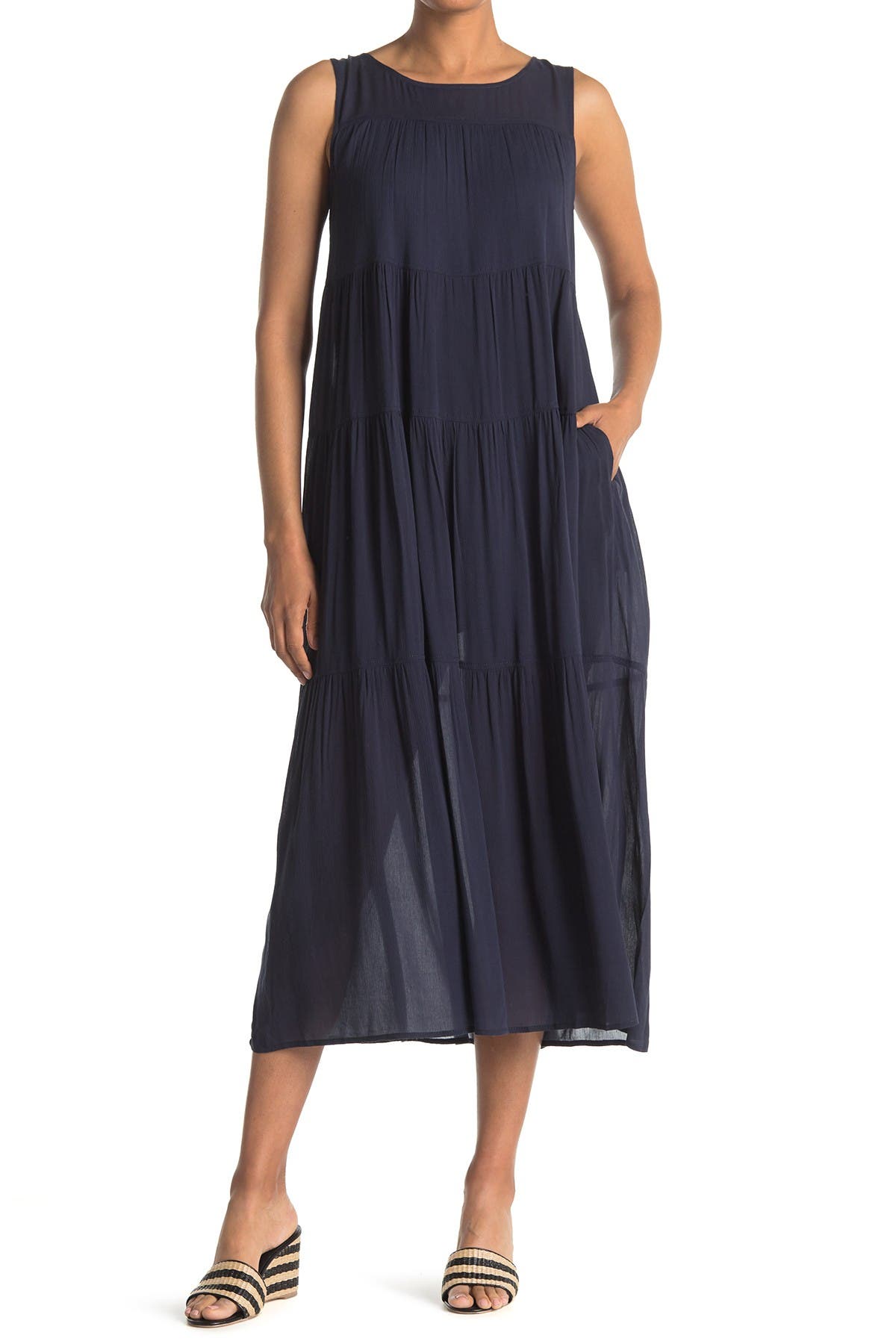 max studio sleeveless maxi dress