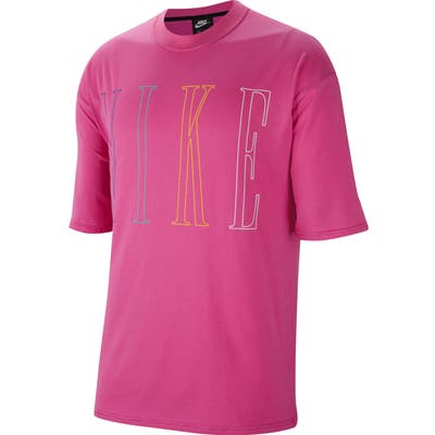 Nike Boxy Logo Tee, Purple