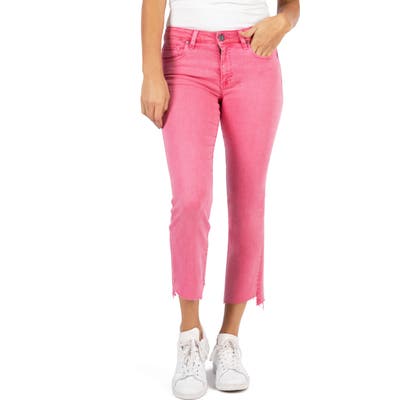 Kut From The Kloth Kelsey High Waist Raw Hem Ankle Flare Jeans