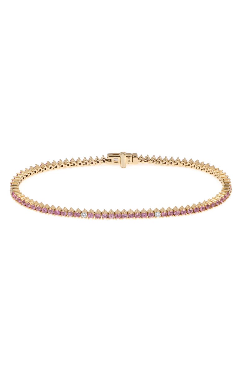 Adina Reyter Pink Sapphire & Diamond Tennis Bracelet | Nordstrom