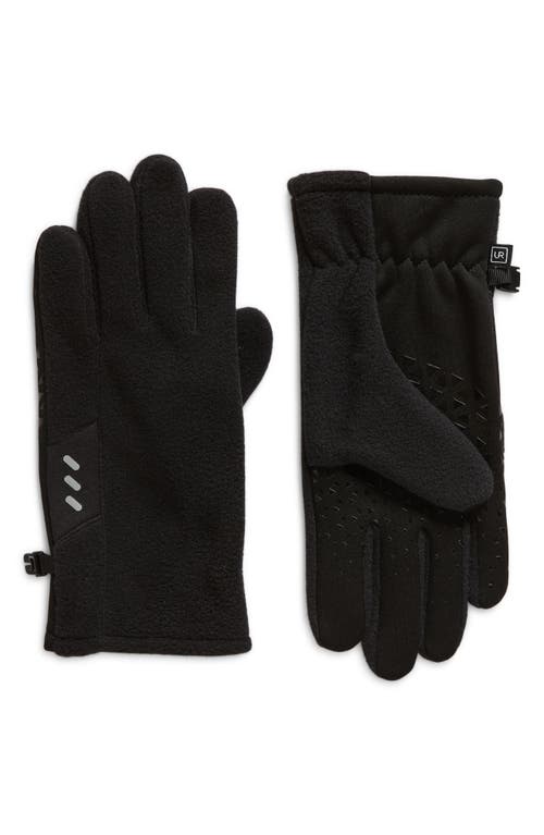 Recycled Fleece Gloves in Black