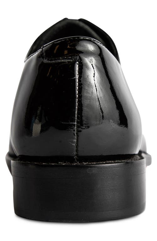 Anthony Veer Clinton Cap Toe Oxford In Black Patent