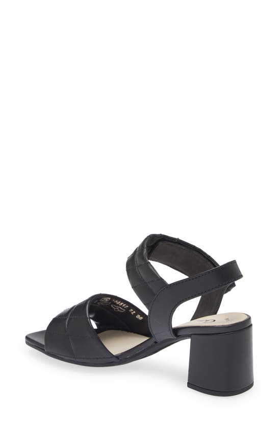 GABOR GABOR QUILTED BLOCK HEEL SANDAL