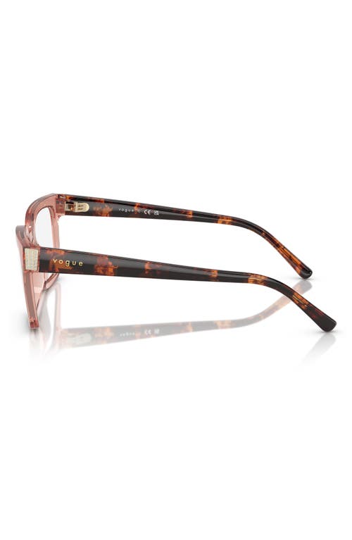 Vogue 52mm Pillow Optical Glasses In Pink