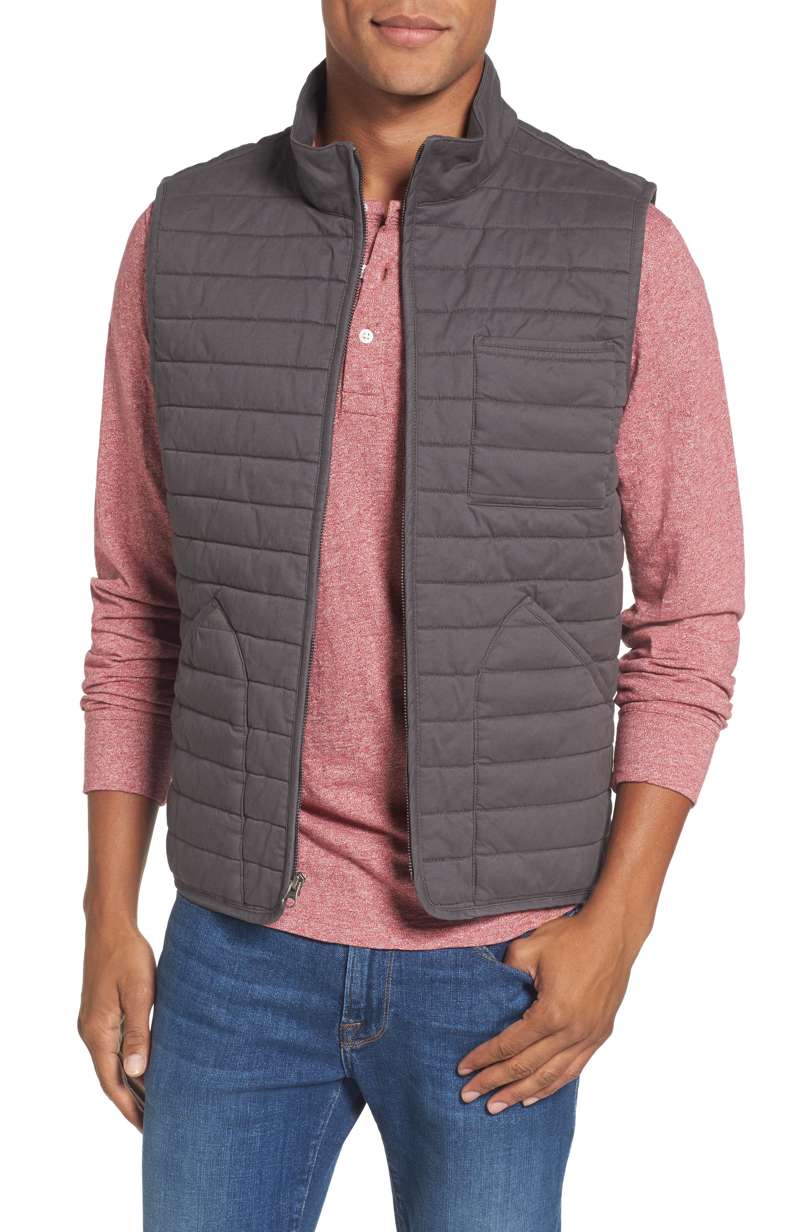 Nordstrom Men's Shop Quilted Twill Vest (Regular & Tall) Nordstrom