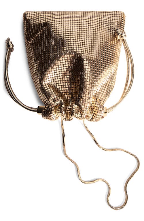 Shop Mango Chain Mail Handbag In Gold