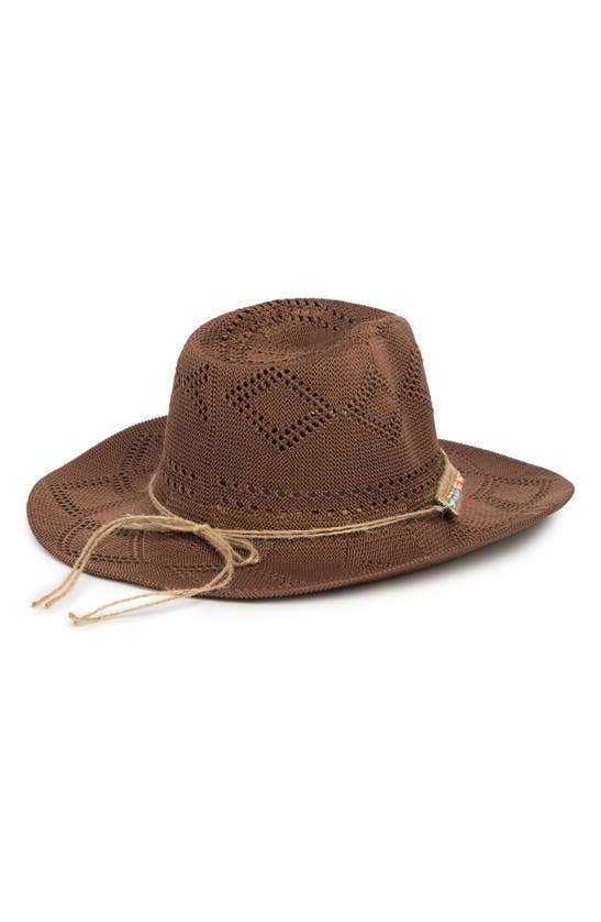Shop Melrose And Market Straw Panama Hat In Brown Combo