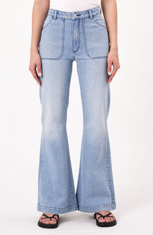 Shop Rolla's East Coast Flare Jeans In Light Vintage Blue