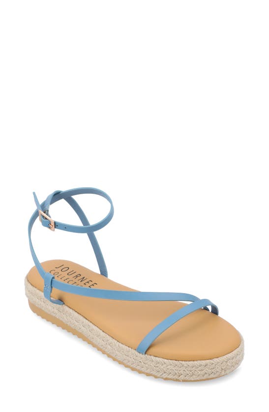 Journee Collection Odelia Tru Comfort Espadrille Sandal In Blue