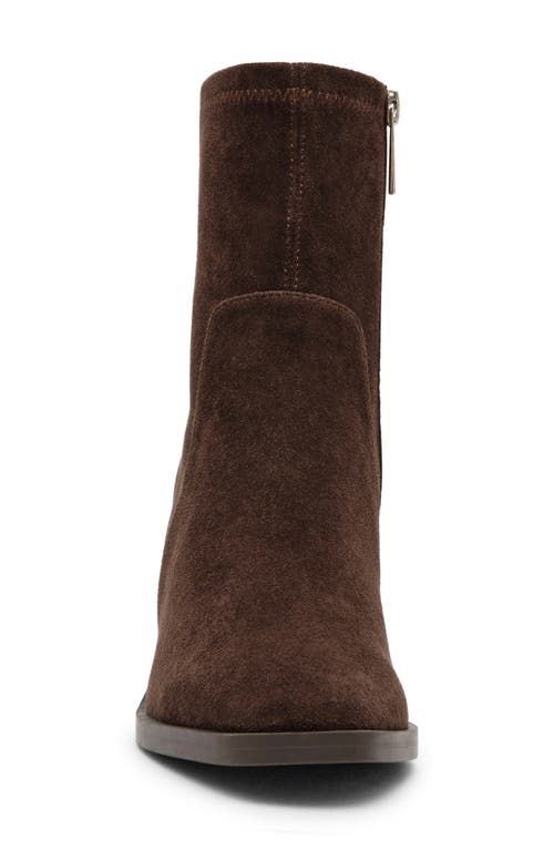 Anne Klein Astrid Boot In Chocolate Microsuede