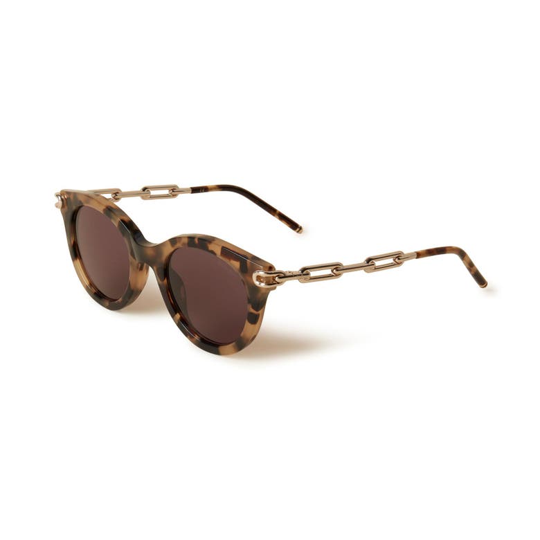 Shop Mulberry Penny Acetate Sunglasses In Tortoiseshell