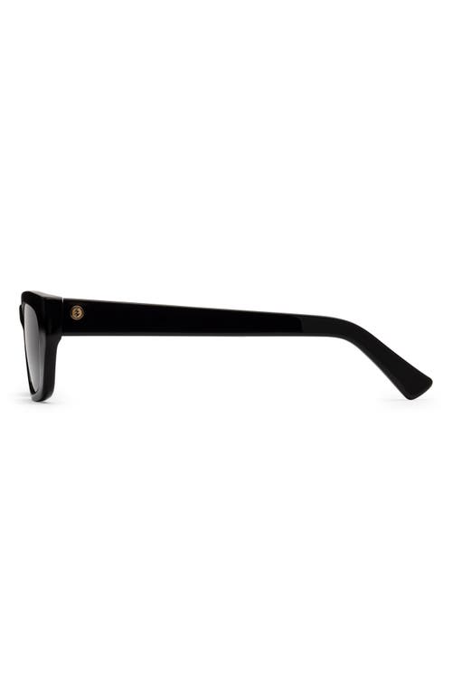 Electric Catania 52mm Polarized Rectangular Sunglasses In Gloss Black/grey Polar