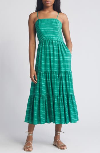 Chelsea28 stripe dress outlet