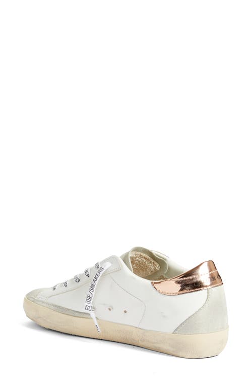 Shop Golden Goose Super-star Low Top Sneaker In White/pink