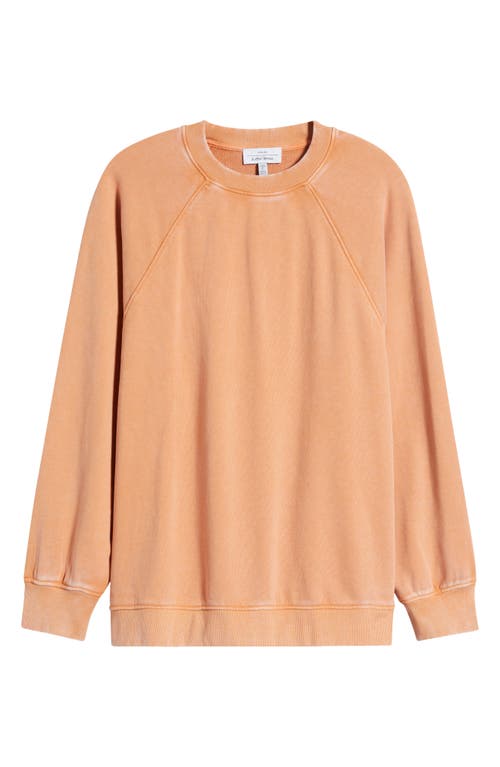 Shop & Other Stories Oversize Cotton Sweatshirt In Orange Medium Dusty