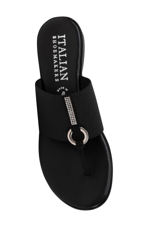 Italian Shoemakers Lillee Flip Flop In Black