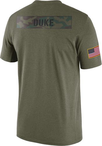 Nike Men's Nike Olive Duke Blue Devils Military Pack T-Shirt