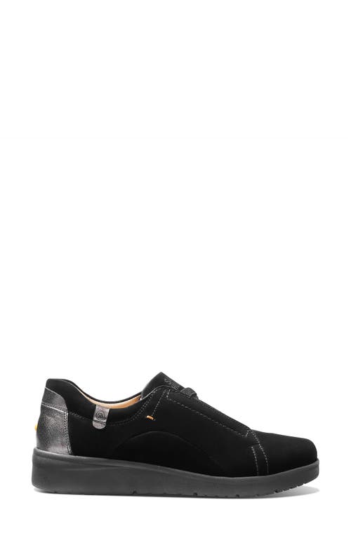 Samuel Hubbard Marin Slip-on Sneaker In Black Nubuck