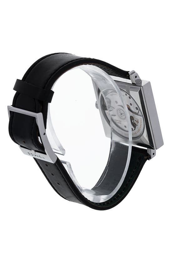 Shop Watchfinder & Co. Nomos Glashutte  Tetra Leather Strap Watch, 33mm In Black