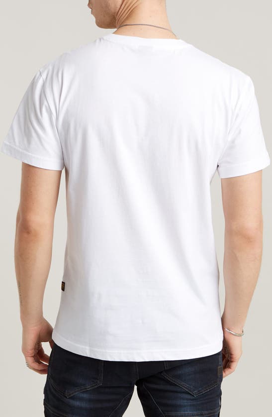 Shop G-star Underground Graphic T-shirt In White