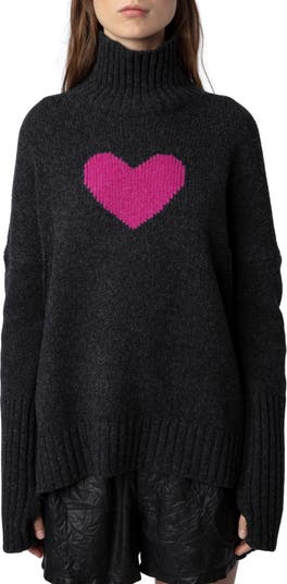 Black 'Alma We Heart' turtleneck sweater Zadig & Voltaire - Vitkac Italy