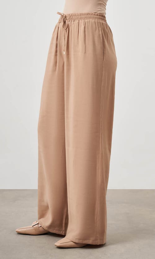 Shop Mizalle Wide Leg Pants In Beige