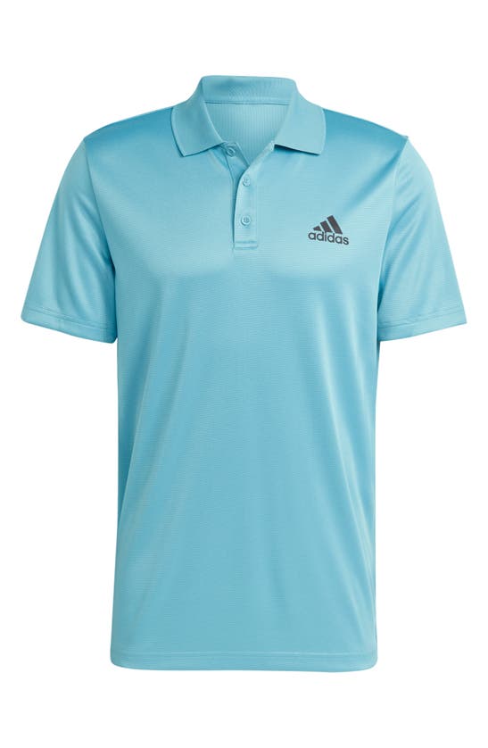Shop Adidas Originals D2m Polo In Preloved Blue