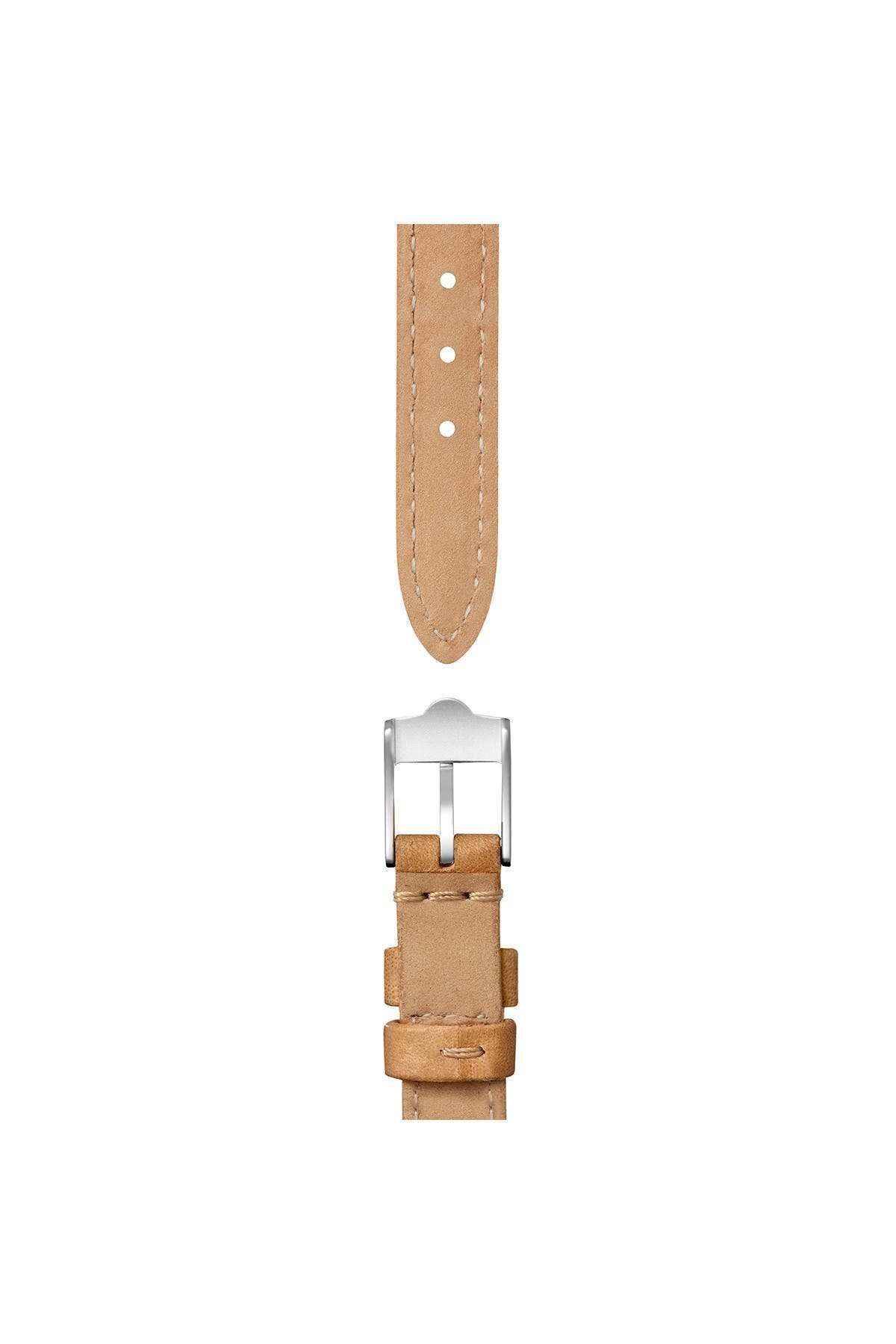 Gomelsky By Shinola Leather Watch Strap In Beige/khaki