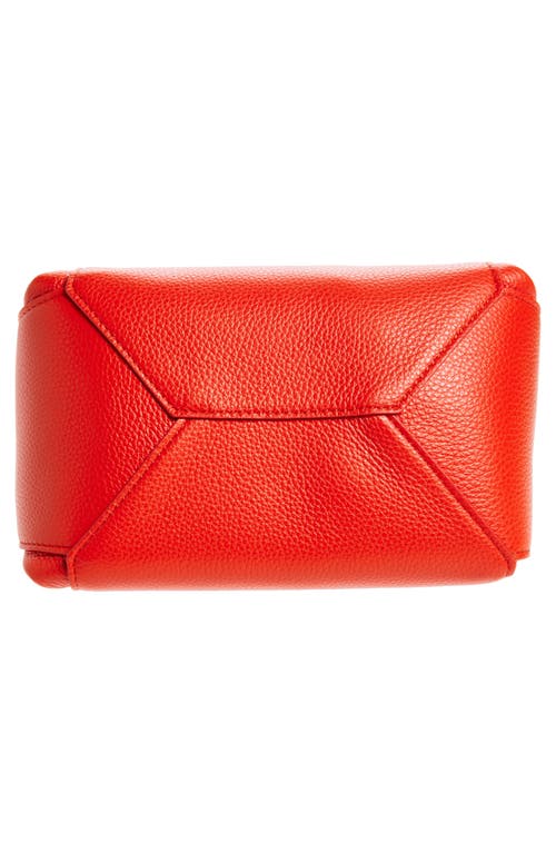 Ree Projects Mini Avy Pebbled Leather Top Handle Bag In Flame