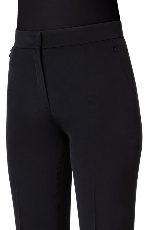 Akris Carl Silk Crepe Pants In Black