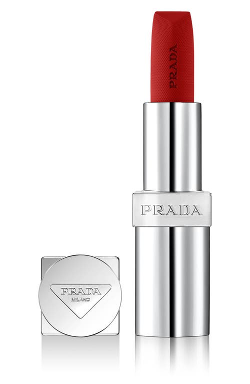 Prada Monochrome Soft Matte Refillable Lipstick in R129 Lacca - True Red at Nordstrom